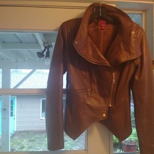Lisa Robertson G.I.L.I. Genuine Leather Moto Jacket.